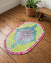 Heritage Elegance Collection Area Rug -  Winterthur (Green) Oval Green  lifestyle 72