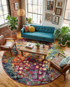 Sevilla Splendor Collection Area Rug -  Andalusia Round Multi  lifestyle 30