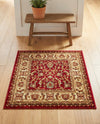 Jaipur Elegance Collection Area Rug -  Nahargarh (Red) Square Red  lifestyle 51