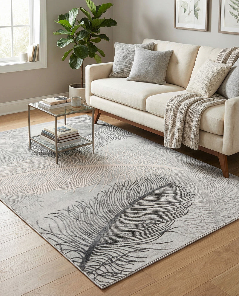 Bloomsbury Elegance Collection Area Rug -  Westminster Rectangle Gray  lifestyle 20