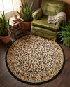 Savannah Sojourn Collection Area Rug -  Chobe Round Light Brown  lifestyle 65