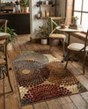 Bistro Lounge Collection Area Rug -  Cappuccino Rectangle Beige  lifestyle 9