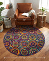 Caribbean Cove Collection Area Rug -  Vincent Round Multi  lifestyle 25