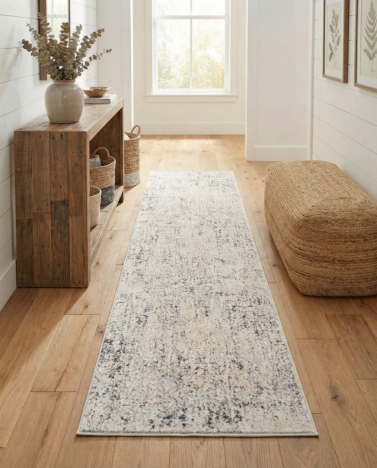 Aegean Elegance Collection Area Rug -  Paros Runner Gray  lifestyle 89