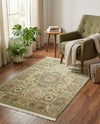 Ottoman Elegance Collection Area Rug -  Ephesus Rectangle Light Green  lifestyle 57