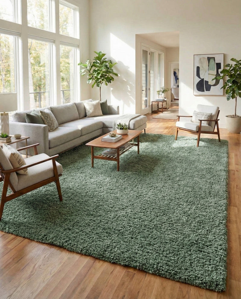 Alpine Plush Collection Area Rug -  Cortina (Sage) Rectangle Sage  lifestyle 22