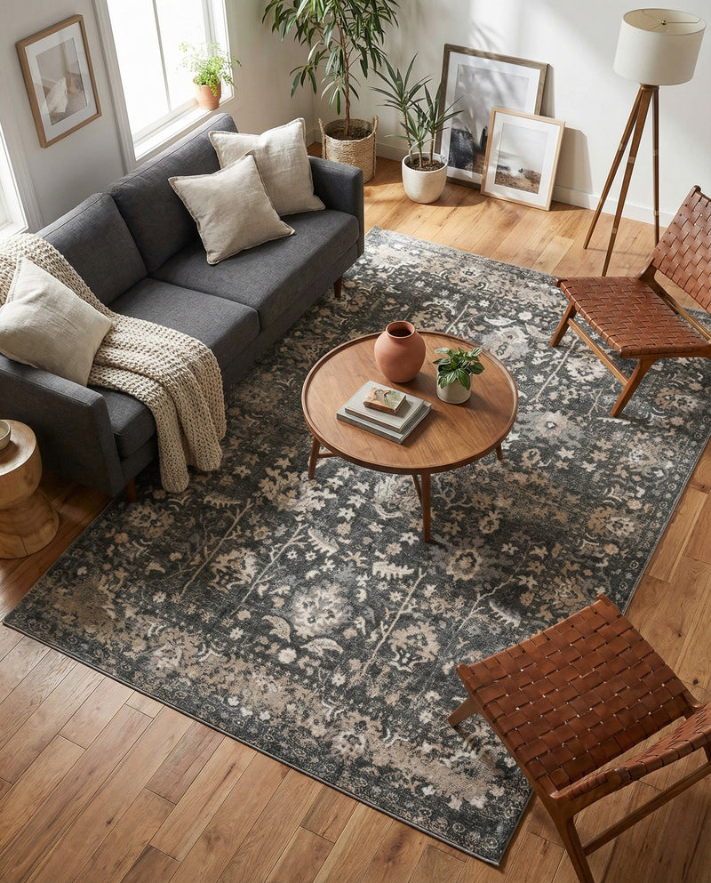 Cascade Range Collection Area Rug -  Shasta (Gray) Rectangle Gray  lifestyle 21
