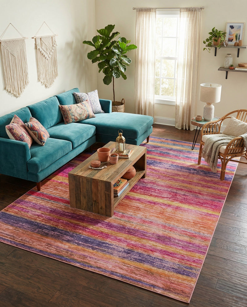 Sahara Essence Collection Area Rug - Oasis (Multi) Rectangle Multi  lifestyle 16