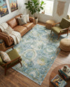 Caribbean Breeze Collection Area Rug -  Lucia Rectangle Light Blue  lifestyle 24