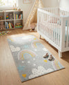 Wonder Tykes Collection Area Rug -  Pixel Runner Gray  lifestyle 69
