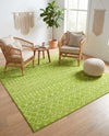 Marrakech Lattice Collection Area Rug - Medina (Green) Square Green  lifestyle 37