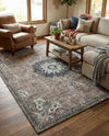 Brighton Terrace Collection Area Rug - Hove (Gray) Rectangle Gray  lifestyle 9