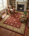 Jaipur Elegance Collection Area Rug -  Nahargarh (Red) Rectangle Red  lifestyle 7