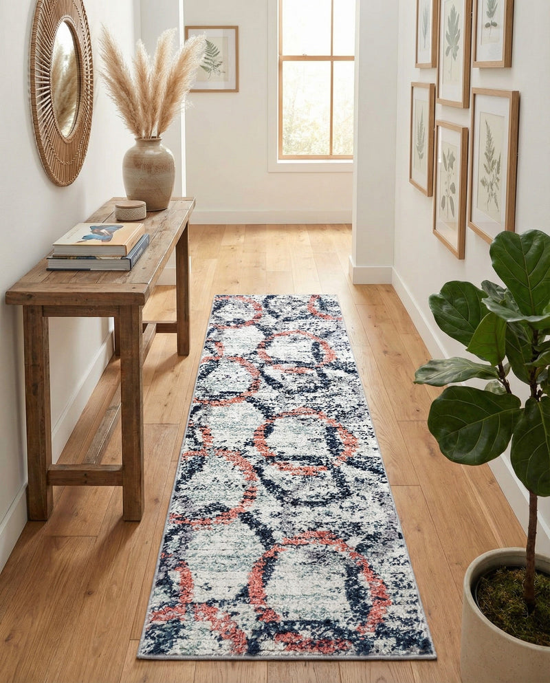 Santa Fe Trails Collection Area Rug -  Rio Runner Ivory  lifestyle 7