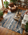 Cascade Range Collection Area Rug - Hood (Navy Blue) Rectangle Navy Blue  lifestyle 20