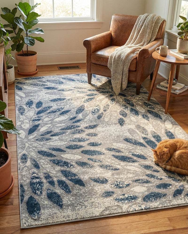 Savannah Elegance Collection Area Rug -  Riverfront Rectangle Gray  lifestyle 39