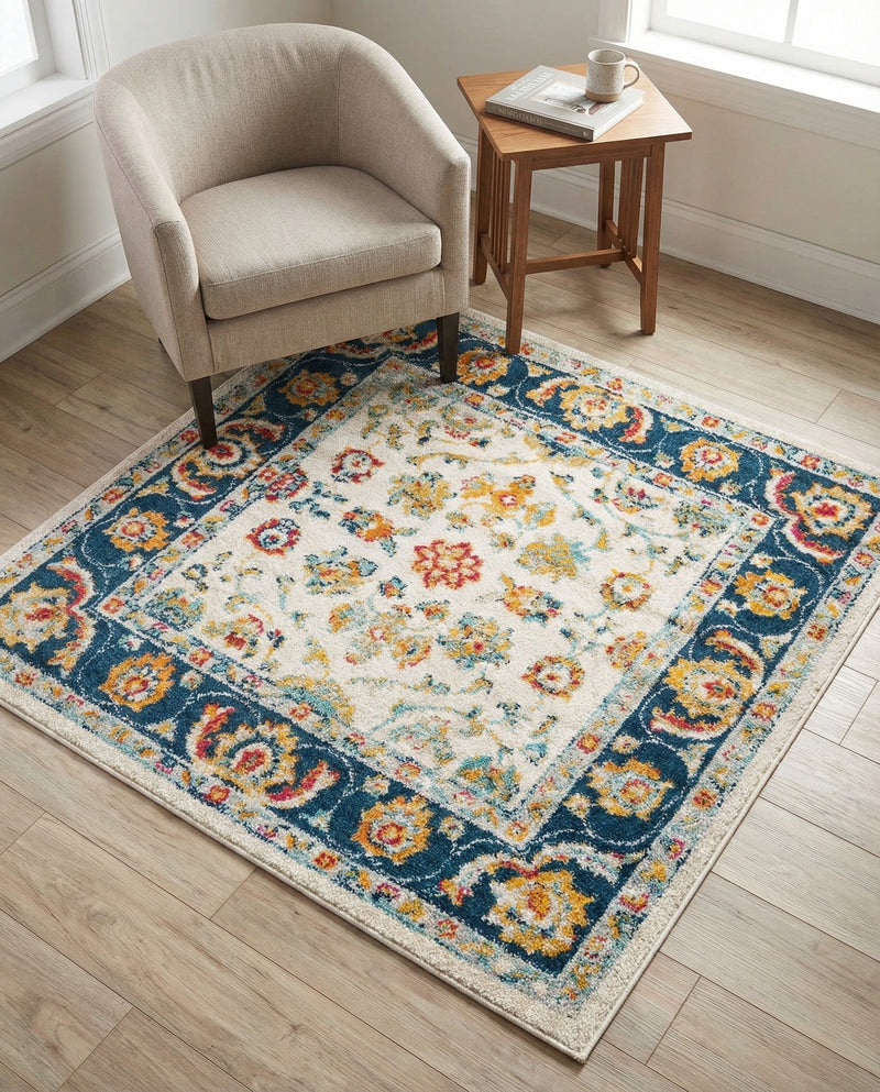 Adriana Terrace Collection Area Rug -  Positano (Multi) Square Multi  lifestyle 38