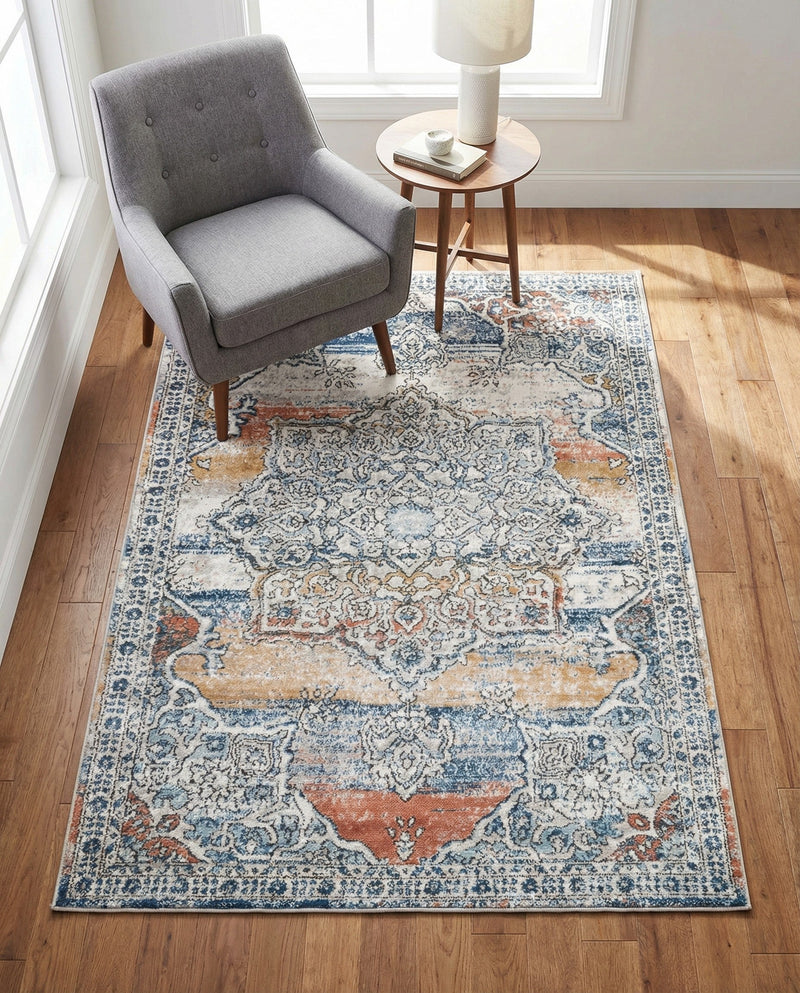 Mykonos Manor Collection Area Rug -  Tinos (Multi) Rectangle Multi  lifestyle 22
