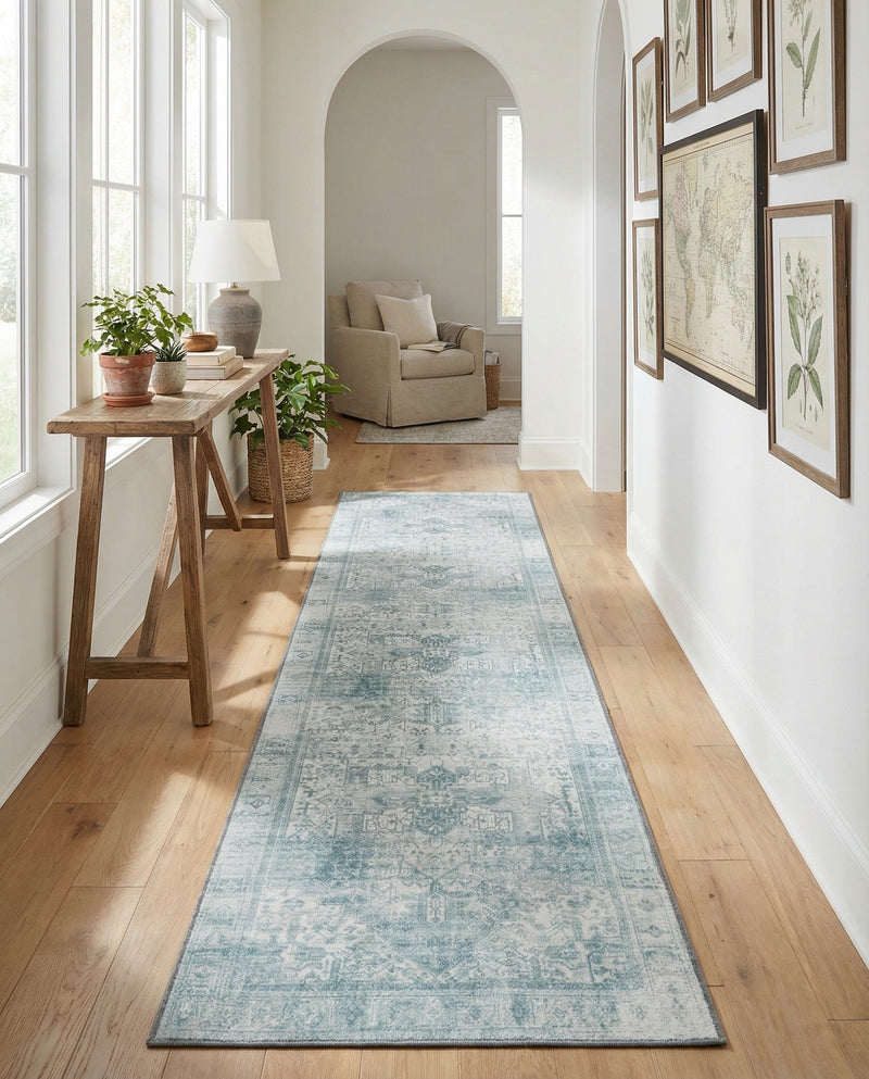 Heritage Elegance Collection Area Rug -  Windsor (Ivory) Runner Ivory  lifestyle 38