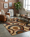 Bistro Lounge Collection Area Rug -  Macchiato Rectangle Beige  lifestyle 6