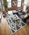 Monochrome Collection Area Rug -  Glacier Rectangle Gray  lifestyle 32