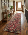 Neptune Elegance Collection Area Rug -  Galatea (Burgundy) Runner Burgundy  lifestyle 76