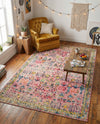 Sierra Collection Area Rug -  Shasta Rectangle Pink  lifestyle 26