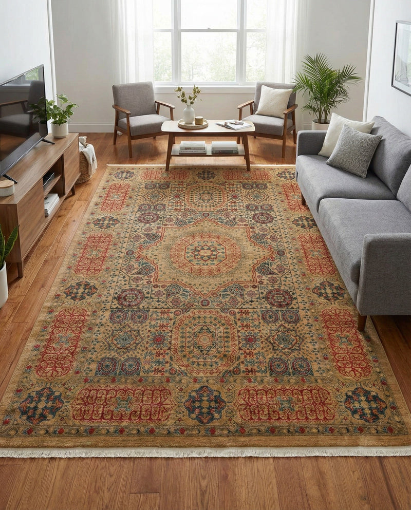 Ottoman Elegance Collection Area Rug -  Ephesus Rectangle Beige  lifestyle 27
