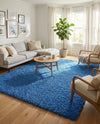 Plush Oasis Collection Area Rug - Serenity (Periwinkle Blue) Rectangle Periwinkle Blue  lifestyle 23