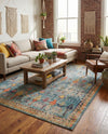 Sierra Collection Area Rug -  Shasta Rectangle Blue  lifestyle 37