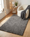 Eternal Plush Oasis Collection Area Rug -  Tranquility (Smoke) Rectangle Smoke  lifestyle 28