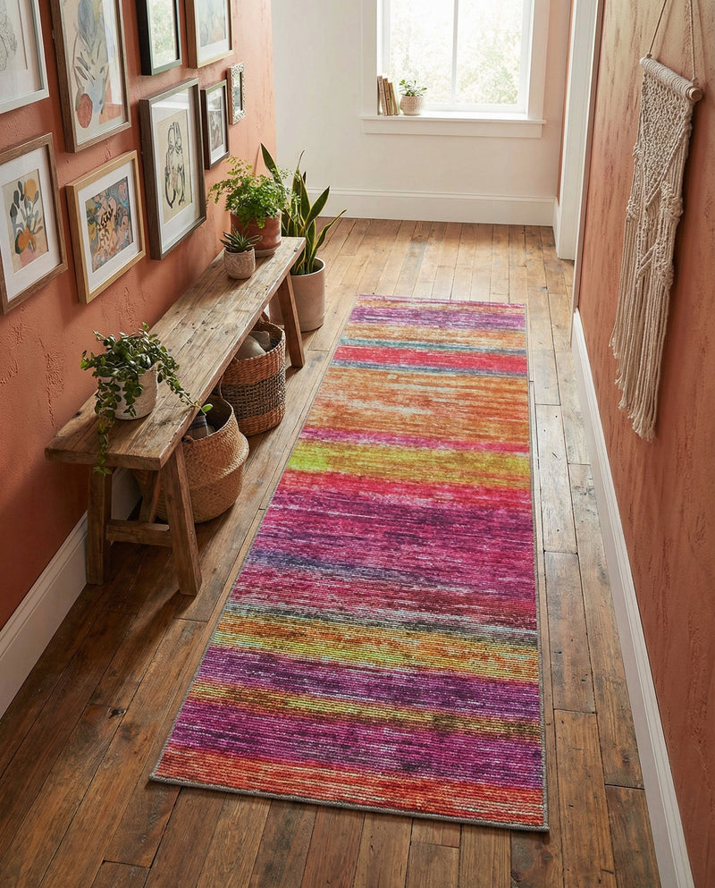 Sahara Essence Collection Area Rug - Oasis (Multi) Runner Multi  lifestyle 64
