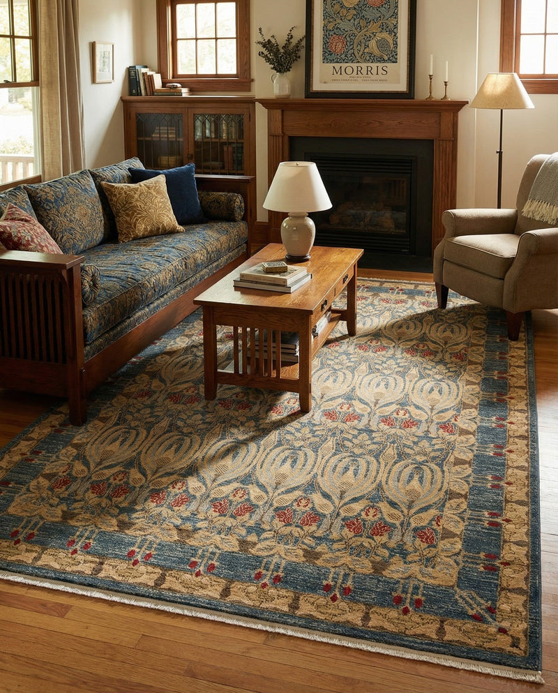 Chelsea Elegance Collection Area Rug -  Brompton (Navy Blue) Rectangle Navy Blue  lifestyle 47