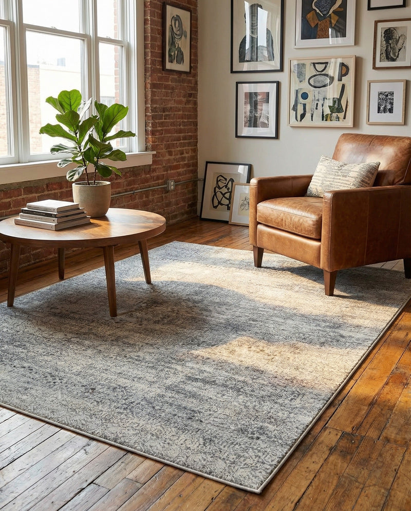 Bloomsbury Elegance Collection Area Rug -  Pimlico Rectangle Gray  lifestyle 24