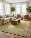 Coastal Haven Striped Jute Collection Area Rug - Marina Rectangle Yellow and Navy  lifestyle 42