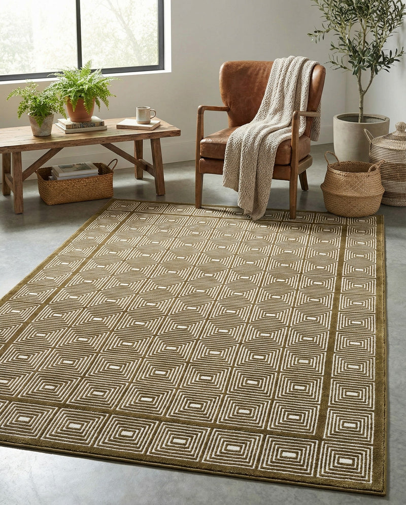 Aravalli Collection Area Rug -  Jaipur Rectangle Olive Green  lifestyle 25