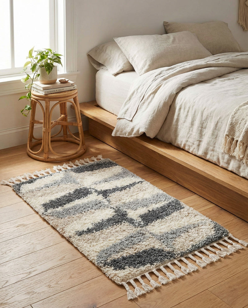 Cozy Cove Shag Collection Area Rug -  Tidewater Rectangle Gray  lifestyle 32