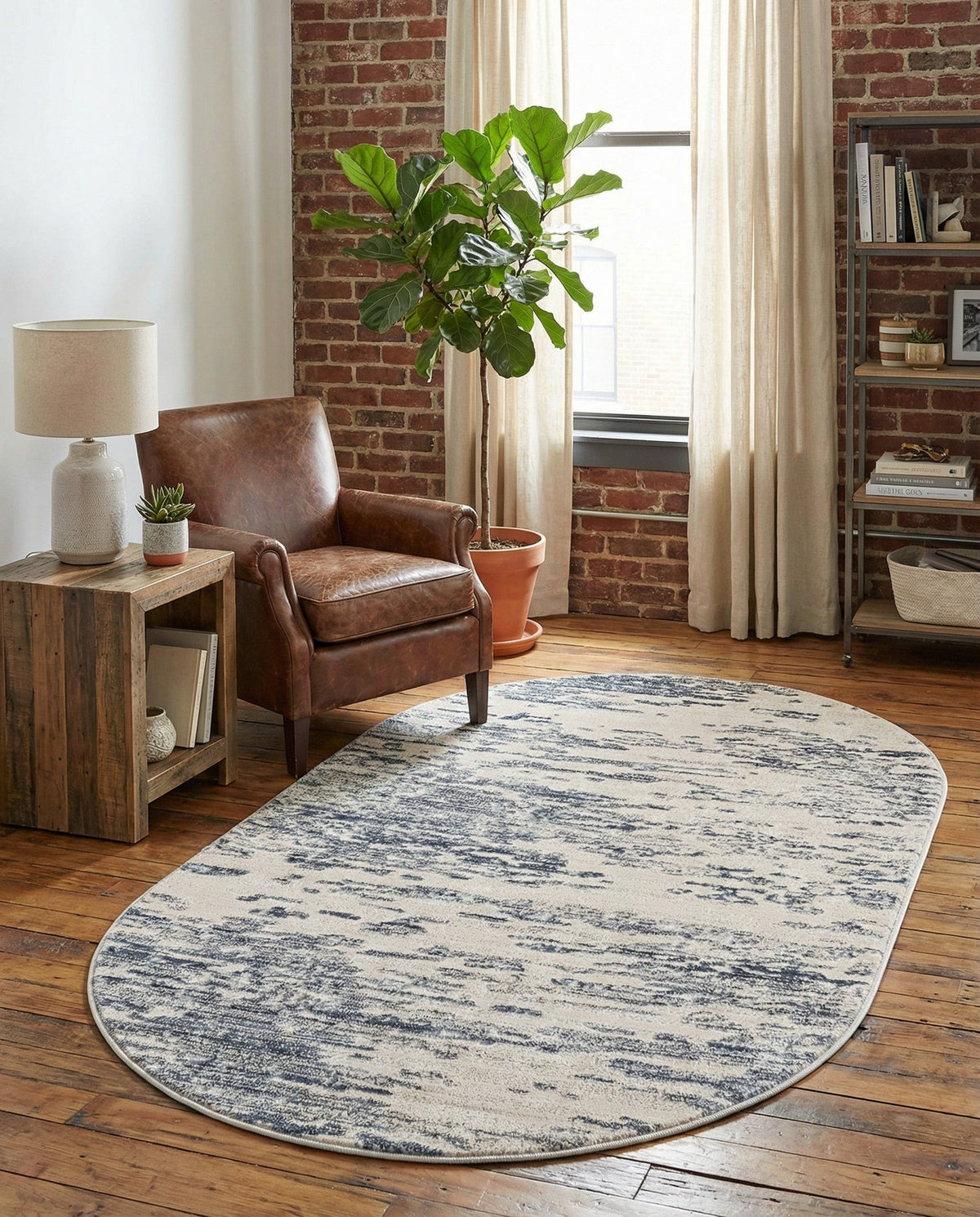 Serenity Sands Collection Area Rug - Dunescape Oval Gray  lifestyle 147