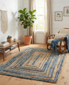 Woven Udaipur Collection Area Rug - Sahara Rectangle Blue and Natural  lifestyle 16