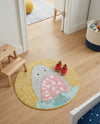 Wonder Tykes Collection Area Rug -  Whimsical Round Yellow  lifestyle 36