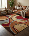 Bistro Lounge Collection Area Rug -  Macchiato Rectangle Multi  lifestyle 12