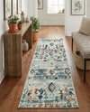Tangier Treasures Collection Area Rug - Casablanca Runner Light Blue  lifestyle 77