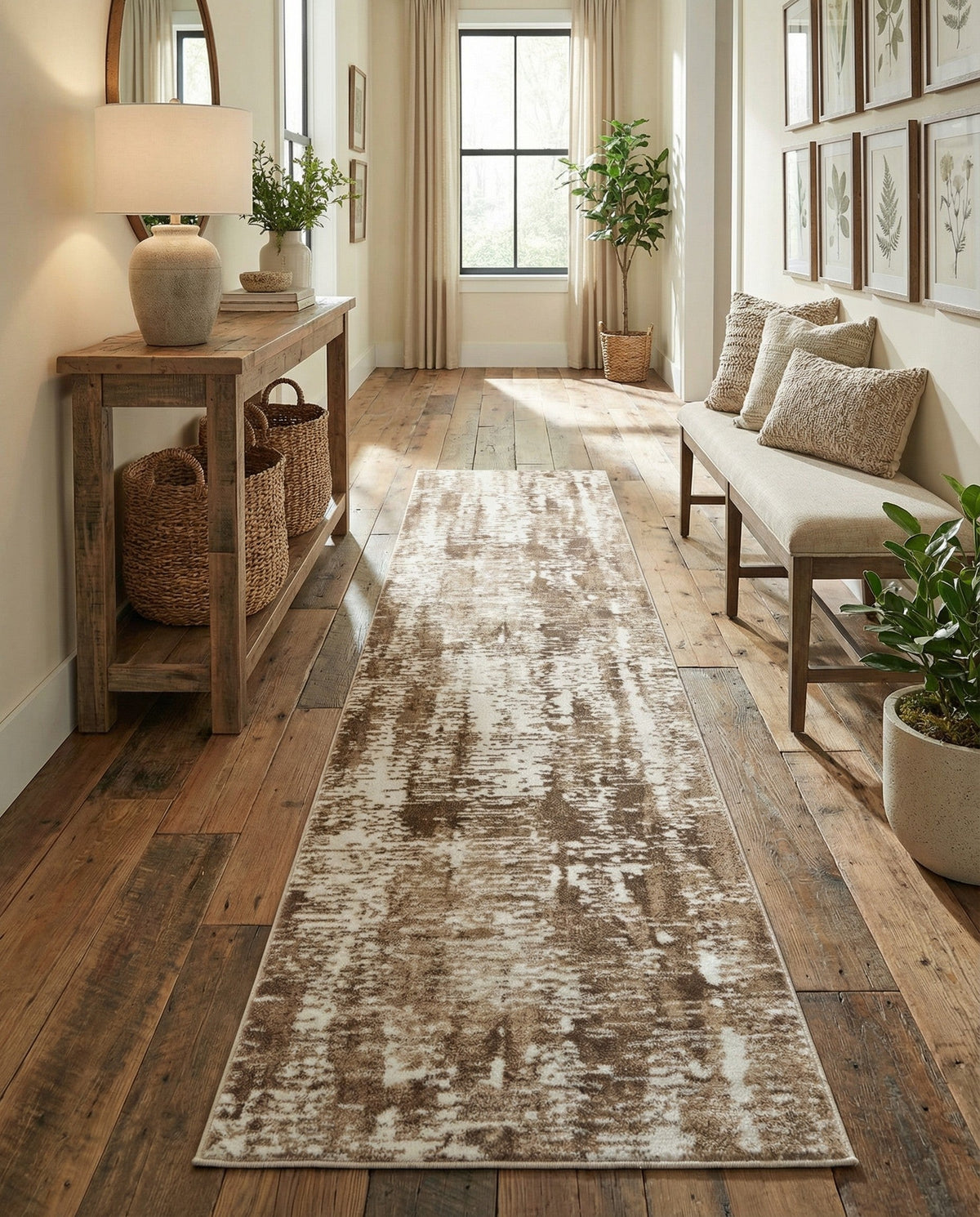 Coastal Haven Collection Area Rug -  Pelican Runner Ivory  lifestyle 122