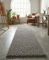 Plush Oasis Collection Area Rug - Serenity (Cloud Gray) Runner Cloud Gray  lifestyle 93