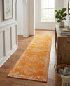 Dover Terrace Collection Area Rug -  Lagoon (Orange) Runner Orange  lifestyle 67