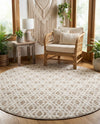 Coastal Haven Collection Area Rug -  Seafarer Round Ivory  lifestyle 42