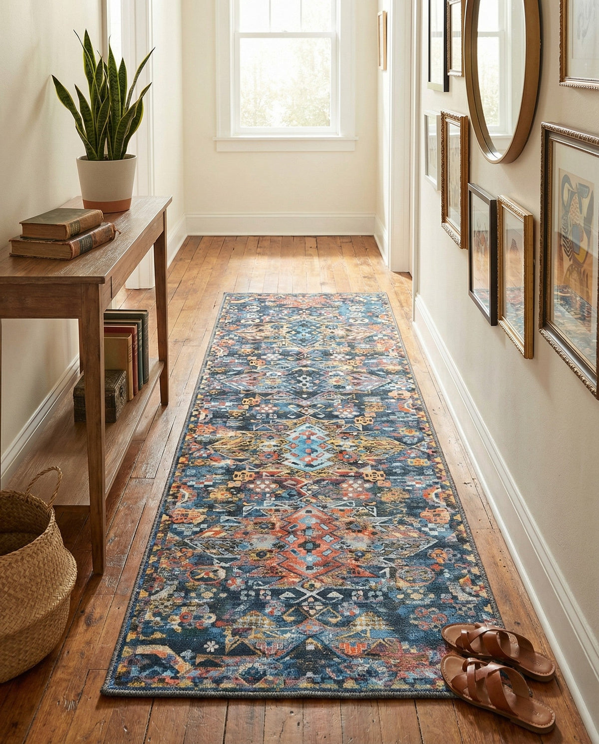 Heritage Elegance Collection Area Rug -  Potala Runner Multi  lifestyle 85