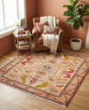 Bazaar Chic Collection Area Rug -  Tetouan Square Beige  lifestyle 50
