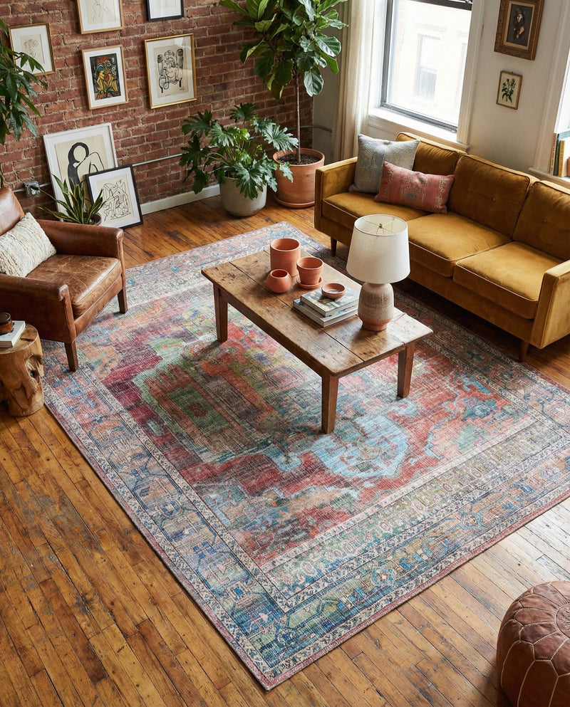 Zahara Oasis Collection Area Rug - Sahara Rectangle Multi  lifestyle 41