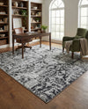Geneva Terrace Collection Area Rug -  Morges Rectangle Gray  lifestyle 7